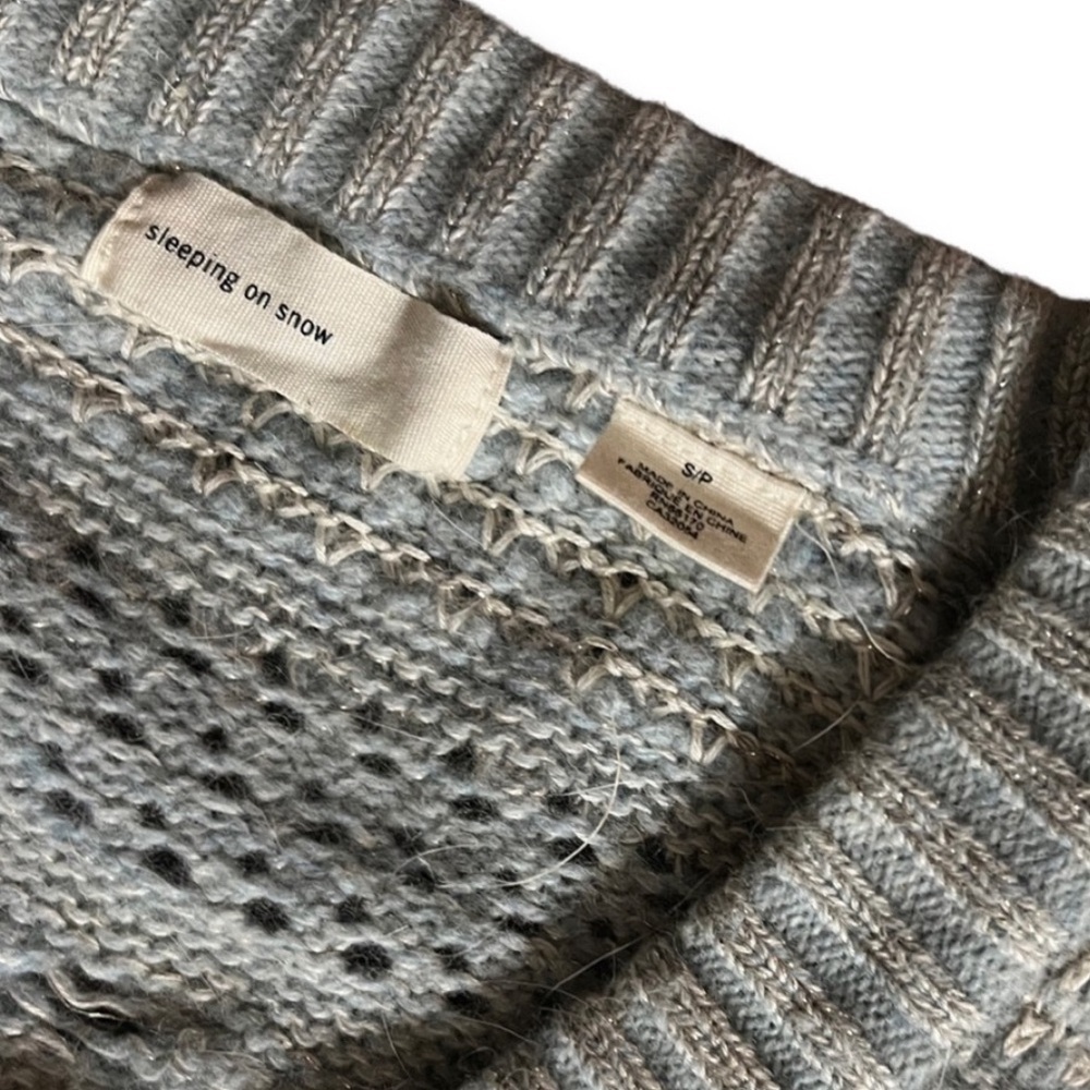 Sleeping on Snow Cable Knit Zip Cardigan - Picture 4 of 8